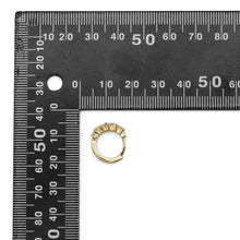 Load image into Gallery viewer, Gold Silver String Heart CZ Huggie Earrings, Sku#A123