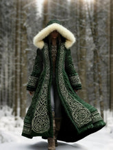 Load image into Gallery viewer, Long Loose-fitting Hooded Coat With A 3D Digital Print