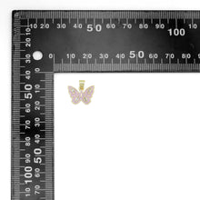 Load image into Gallery viewer, Pale Purple Pink Butterfly Charm Pendant, Sku#LK1065