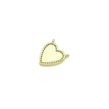 Load image into Gallery viewer, Gold CZ Mother of Pearl CZ Heart Shape Charm, Sku#LX456