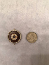 Load image into Gallery viewer, CZ Micro Pave Star/ Little People on Wood Round Disc Connector,28x35x7mm, sku#A43