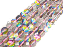 Load image into Gallery viewer, Aura Pinkish Rainbow Spectrolite Quartz, 8mm/10mm Round beads, sku#U599C