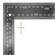 Load image into Gallery viewer, White Pearl Gold Silver Cross Shape Charm Pendant, Sku#LX740