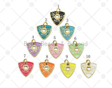 Load image into Gallery viewer, Enamel Triangle Shape Charm, Sku#F1450C