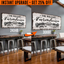 Load image into Gallery viewer, Upgrade Your 48x24 Inches 'Custom Farmhouse' Canvas To 60x30 Inches