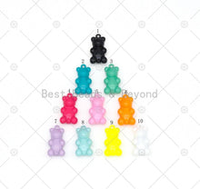 Load image into Gallery viewer, Enamel Colorful Teddy Bear Pendant, Cute Teddy Bear Charm,  17x0mm,Sku#F1436C