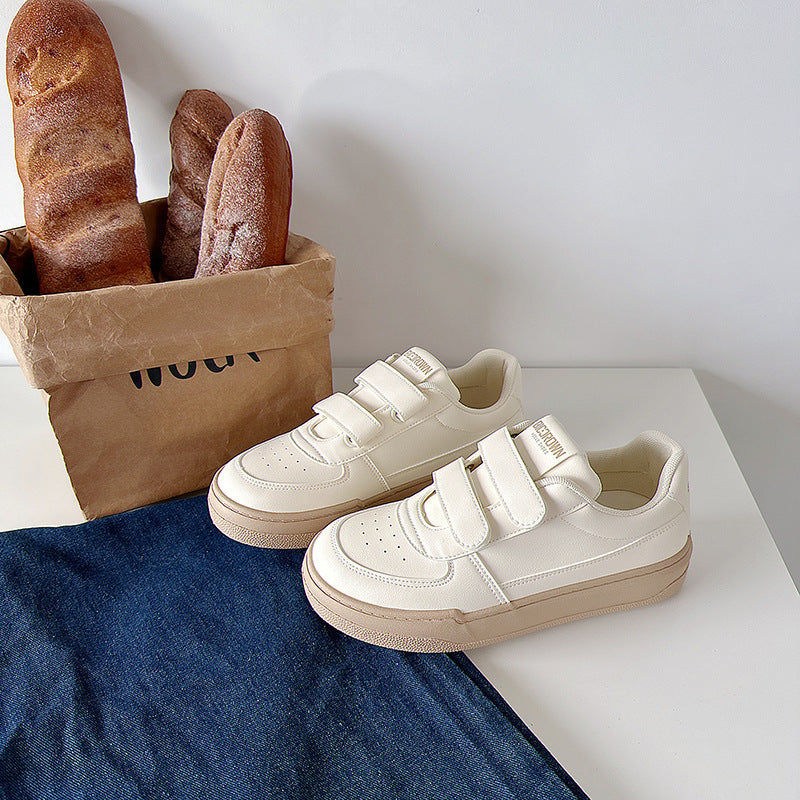 Korean Style Breathable White Sneakers