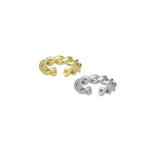 Load image into Gallery viewer, Gold Silver Twisted Adjustable Ring, Sku#A287