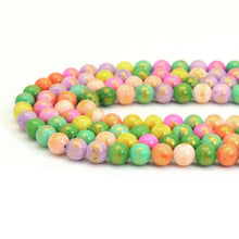 Load image into Gallery viewer, Jade with Golden Line Round Smooth Beads, Sku#U1890