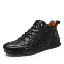 Load image into Gallery viewer, Men's Casual Microfiber Leather Lace-Up Sneakers | Plus Size Athletic Shoes
