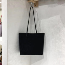 Load image into Gallery viewer, Retro Suede-Like Fabric Simple Handheld Shoulder Tote Bag