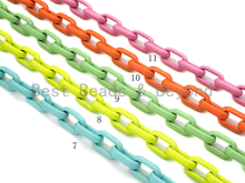 Load image into Gallery viewer, Enamel Chunky Oval link Chain, XL Enamel Oval link chain, En