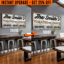 Load image into Gallery viewer, Upgrade Your 48x24 Inches 'Theater and Lounge' (Style 2) Canvas To 60x30 Inches