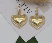 Load image into Gallery viewer, CZ Heart Charm, Sku#LK631