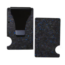 Load image into Gallery viewer, RFID Blocking Credit Card Holder - Aluminum Slim Wallet with Carbon Fiber Design