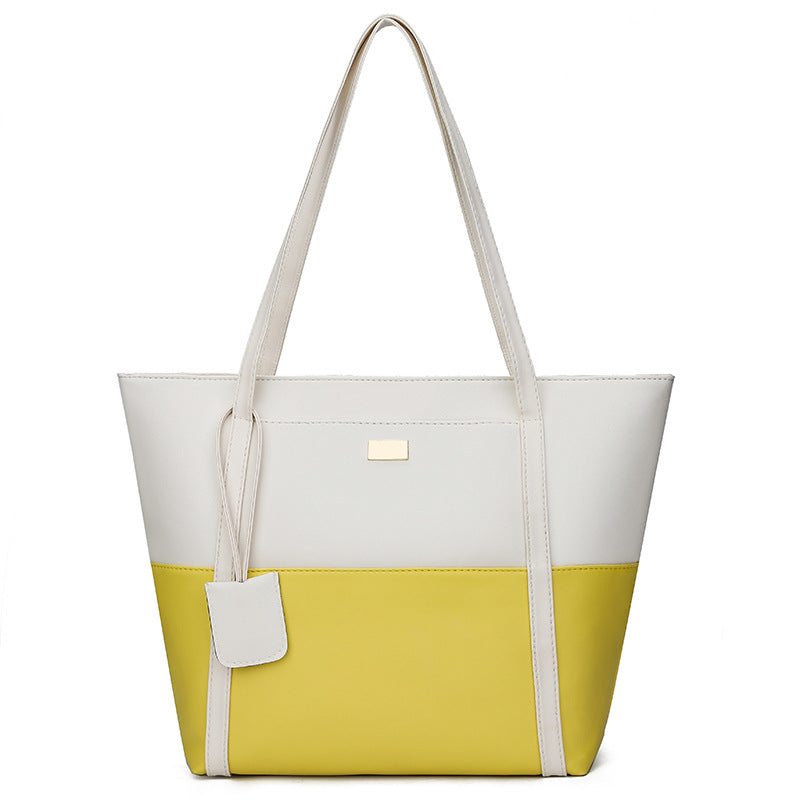 Premium PU Leather Tote Bag - Large Capacity Handbag for Women