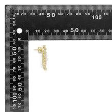 Load image into Gallery viewer, Gold Silver Pearl Angel Wings Earrings, Sku#A142