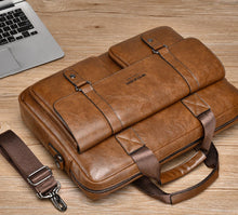 Load image into Gallery viewer, Men's Business Large-Capacity Shoulder Crossbody Briefcase | PU Leather Waterproof Bag