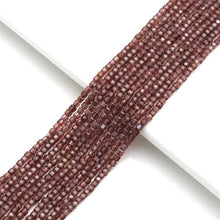 Load image into Gallery viewer, Genuine Garnet Faceted Cube Beads, 2.5mm, Sku#U1550