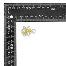 Load image into Gallery viewer, Gold Silver White Pearl Cluster Stud Earrings, Sku#L742