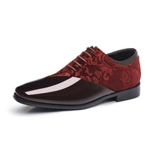 Load image into Gallery viewer, Men's Shiny Pointed-Toe Business Leather Shoes - Premium PU Leather Square Toe Dress Shoes