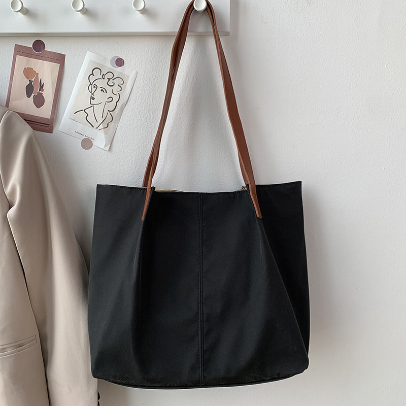 Women's Canvas Crossbody Bag | Japanese Artistic Design | Nylon Shoulder Bag with Pockets