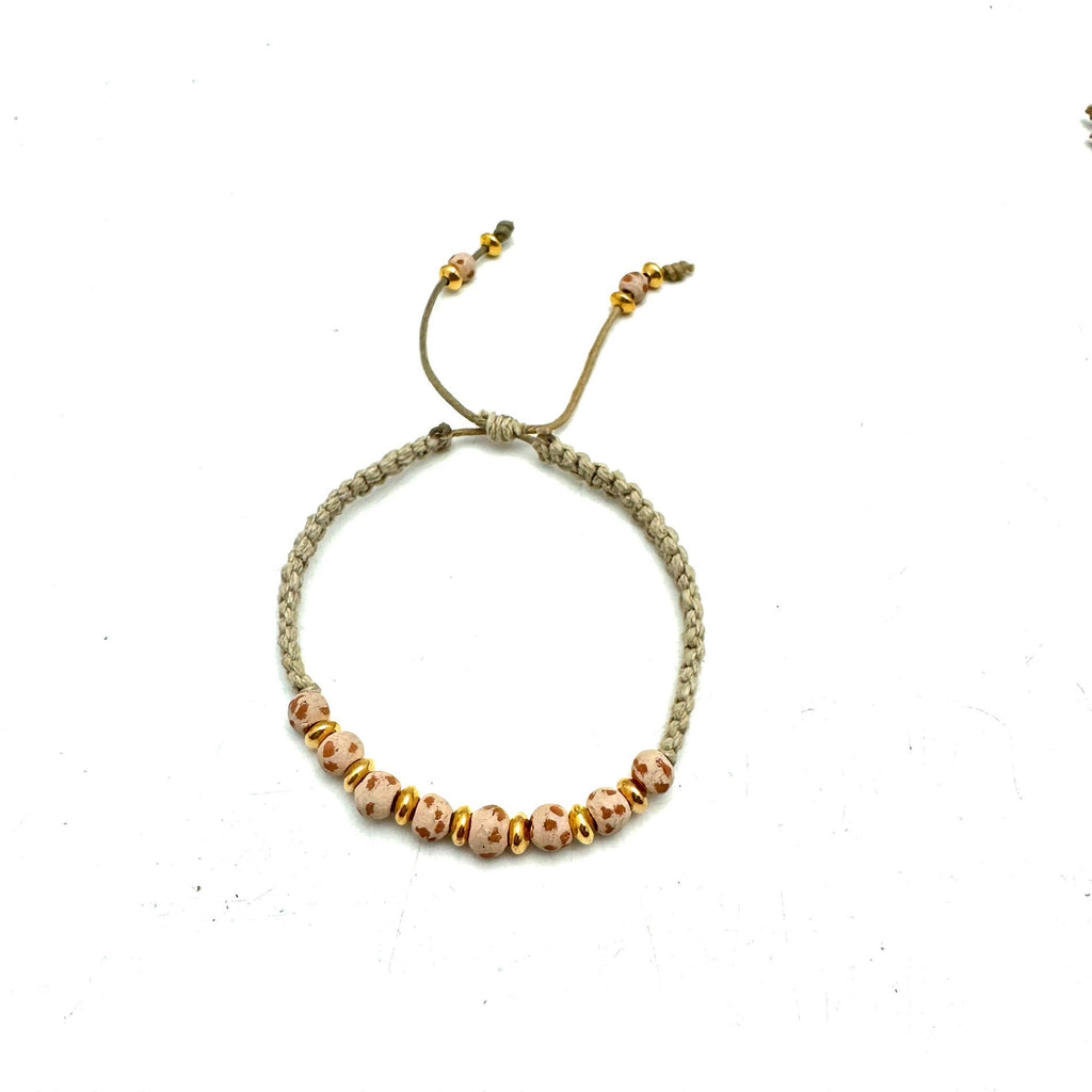 Jameson Macrame Bracelet- Ivory