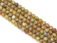 Load image into Gallery viewer, Natural Serpentine Round Smooth Beads, Sku#U1326