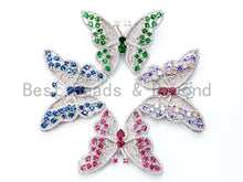 Load image into Gallery viewer, CZ Micro Pave Large Butterfly Pendant, sku#L163