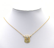 Load image into Gallery viewer, Gold CZ Evil Eye With Teardrop Charm, Sku#JL125