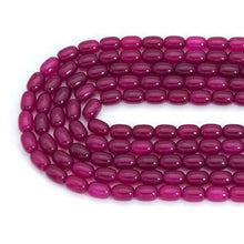 Load image into Gallery viewer, 10x14mm Red Jade Smooth Rice Beads, Sku#U2235