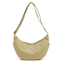 Load image into Gallery viewer, High-Capacity Nylon Shoulder Bag – Urban Minimalist Dumpling Bag for Women