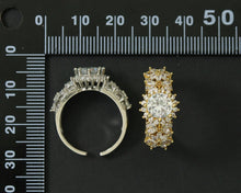 Load image into Gallery viewer, CZ Round Adjustable Ring, Sku#B170