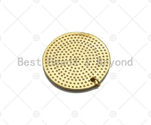 Load image into Gallery viewer, 18k Dainty Gold Bird On Round Coin Shape Charms, Dainty Charms, Gold Pendant, Round Coin Necklace Charms, 29x19mm, Sku#LK185