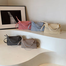 Load image into Gallery viewer, Korean-Style Crossbody Shoulder Bag - Premium PU Leather Square Flap Bag for Women