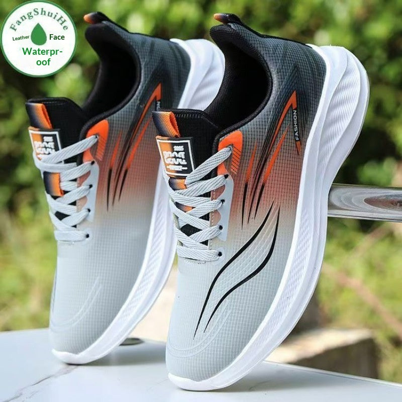 Men's Waterproof Slip-On Sneakers | Soft-Sole Leather Athletic Casual Shoes