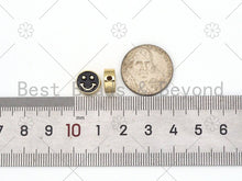 Load image into Gallery viewer, Double Sides Colorful Smiley Face Coin Spacer Beads, sku#N58