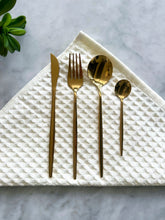 Load image into Gallery viewer, Monaco Gold Flatware Set - 16 Piece