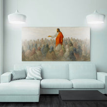 Load image into Gallery viewer, Jesus Speaking To Crowd Faith Wall Art III