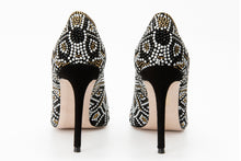 Load image into Gallery viewer, The Nampula Black Glitter Leather Pump Women Shoe