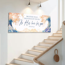 Load image into Gallery viewer, Mightier Than the Waves of the Sea Psalm 93:4 Faith Sign IV