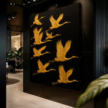 Load image into Gallery viewer, Abstract Sandhill Cranes Wall Art