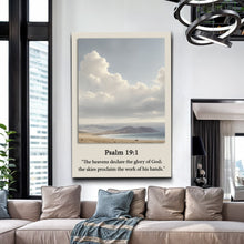 Load image into Gallery viewer, Psalm 19:1 - The Heavens Declare The Glory of God Faith Sign