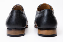 Load image into Gallery viewer, The Draco Handmade Navy Blue Semi Brogue Oxford Men Shoe