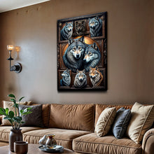 Load image into Gallery viewer, 3D Wolf Collage Wall Art III
