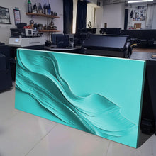 Load image into Gallery viewer, Turquoise Minimalist Wall Art