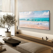 Load image into Gallery viewer, Serene Ocean Wave Coastal Wall Art XII