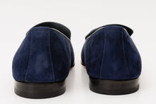 Load image into Gallery viewer, The Lazio Shoe Navy Blue Suede Slip-on Loafer Men Shoe