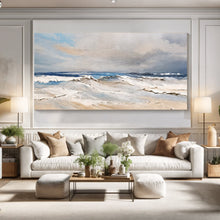 Load image into Gallery viewer, Serene Ocean Wave Coastal Wall Art IX