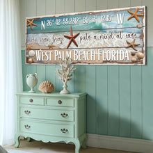 Load image into Gallery viewer, Personalized Beach House Coastal Sign III